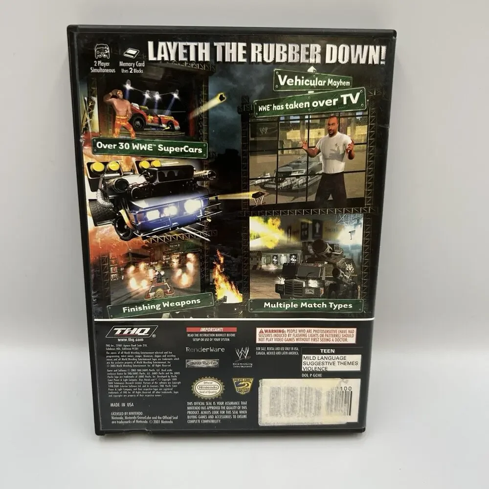 WWE Crush Hour (Nintendo GameCube, 2003) - CIB - Tested